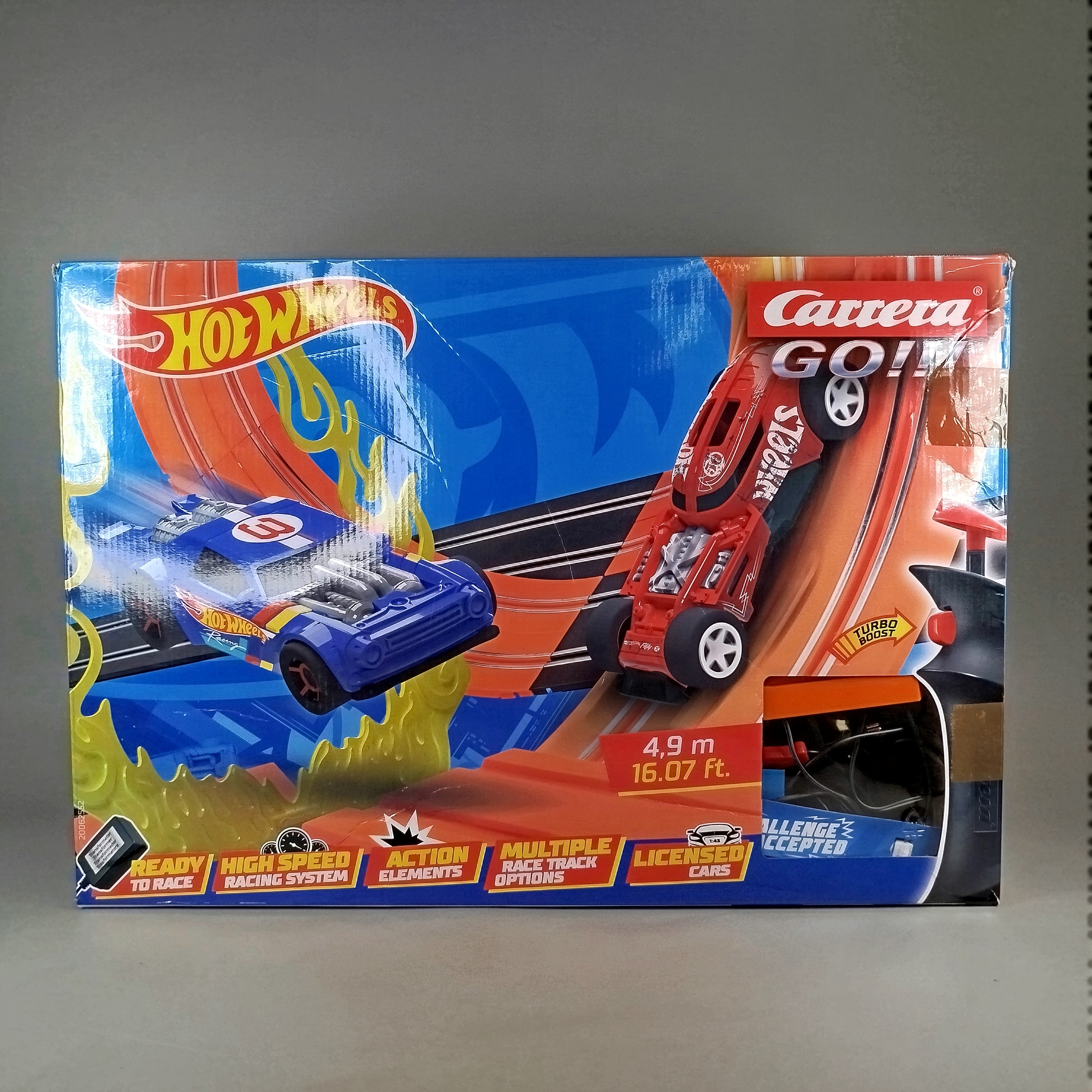 Carrera GO!!! Hot Wheels Rennbahn Set – 4,9m, 2 Autos, OVP